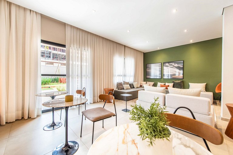 2 Quartos com Piscina e Coworking em Moema - N511