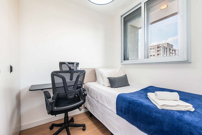 2 Quartos com Piscina e Coworking em Moema - N511