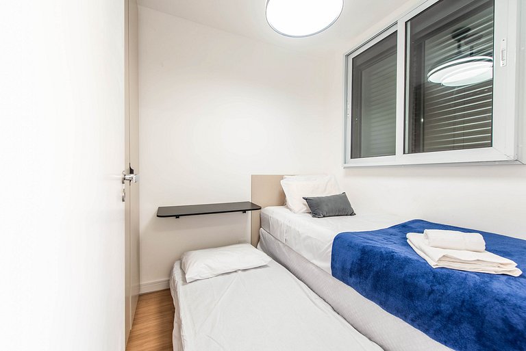 2 Quartos com Piscina e Coworking em Moema - N511