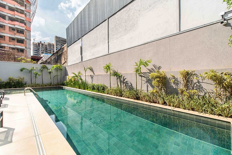 2 Quartos com Piscina e Coworking em Moema - N511