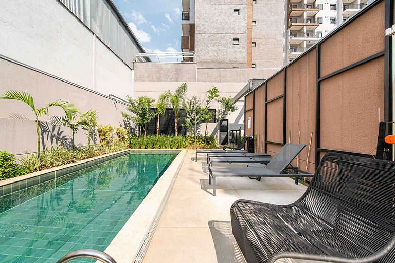 2 Quartos com Piscina e Coworking em Moema - N511