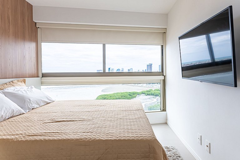 Vista Incrível para o Rio e Mar - PC907