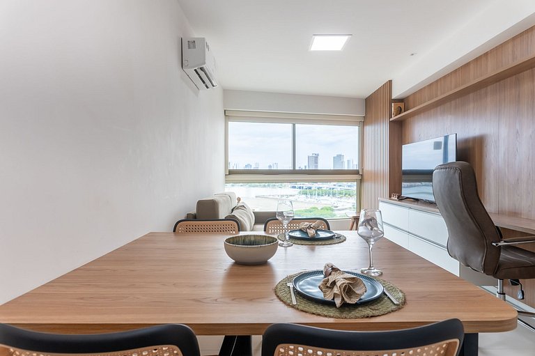 Vista Incrível para o Rio e Mar - PC907