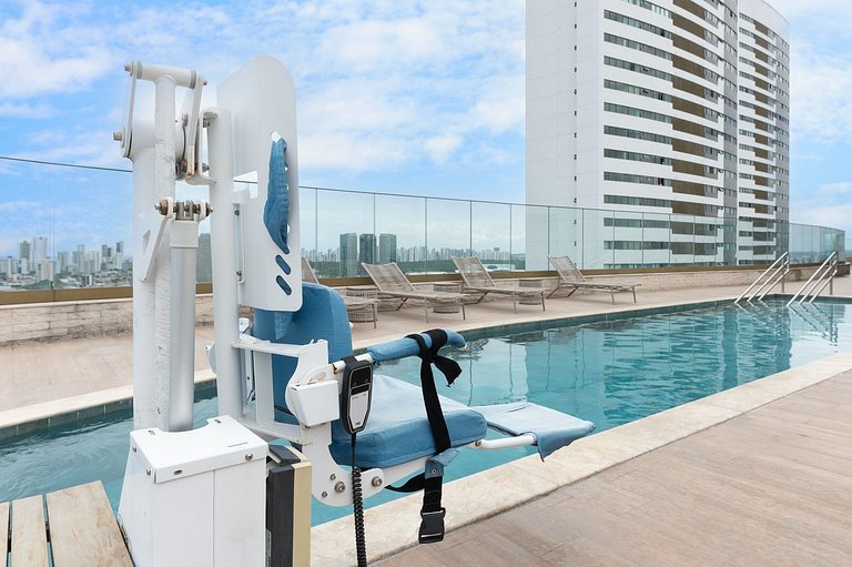 Vista Incrível para o Rio e Mar - PC907