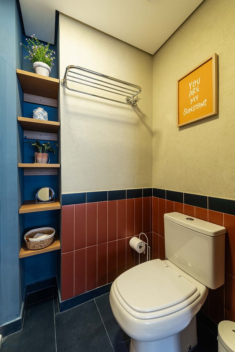 Studio com Varanda, Academia e Piscina