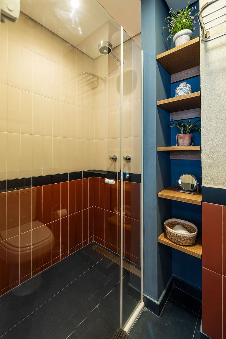 Studio com Varanda, Academia e Piscina
