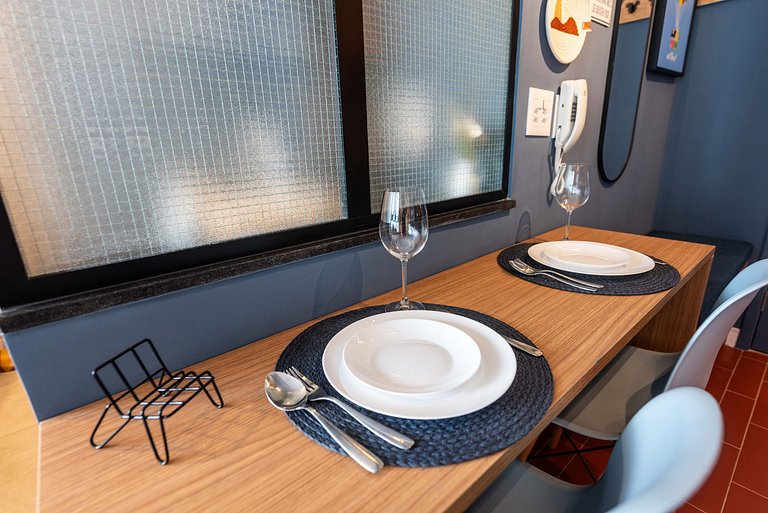 Studio com Varanda, Piscina & Academia - PG402