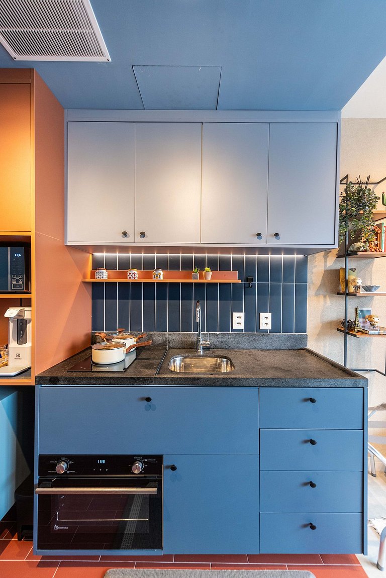 Studio com Varanda, Piscina & Academia - PG402