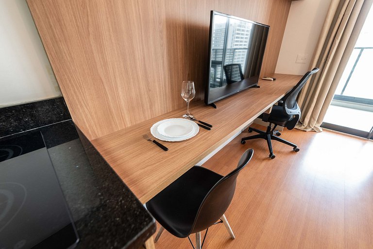 Studio c/ Vista Panorâmica e Piscina - GP2304