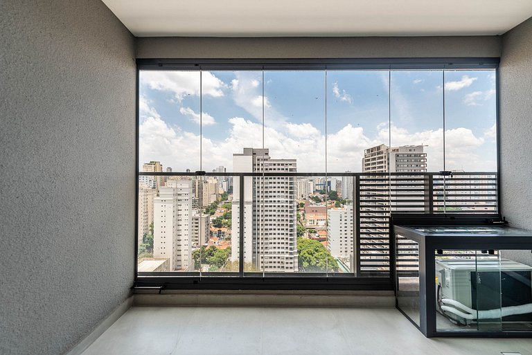 Studio c/ Vista Panorâmica e Piscina - GP2304