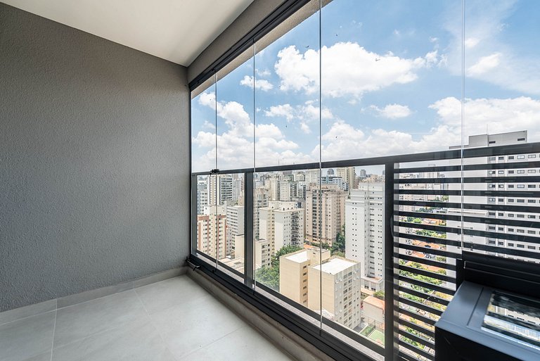 Studio c/ Vista Panorâmica e Piscina - GP2304