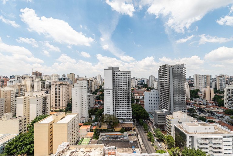 Studio c/ Vista Panorâmica e Piscina - GP2304