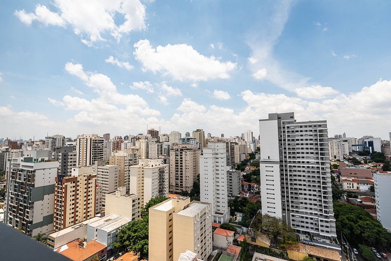 Studio c/ Vista Panorâmica e Piscina - GP2304