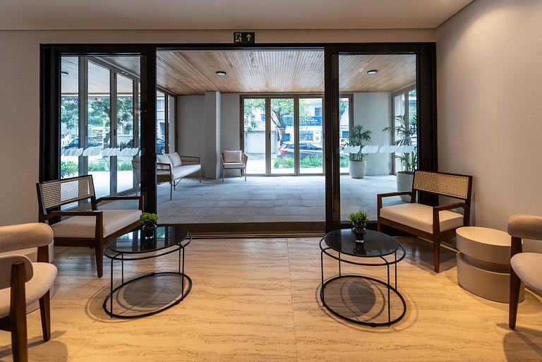 Studio elegante com vista em Moema - IP1208