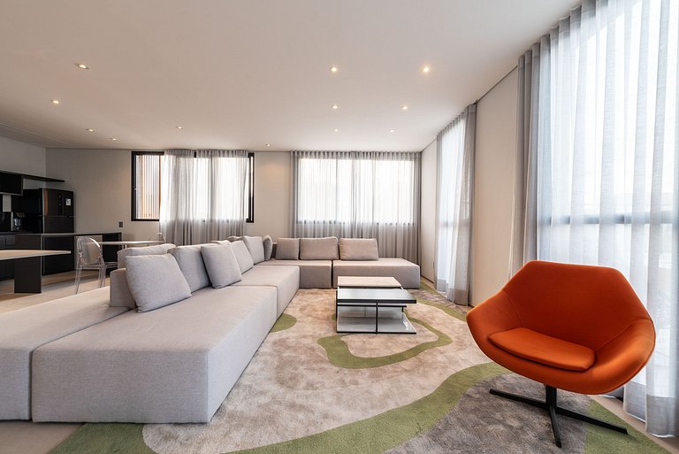 Studio elegante com vista em Moema - IP1208