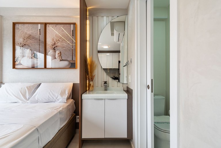 Studio com Piscina na Cobertura em Moema - IP1403