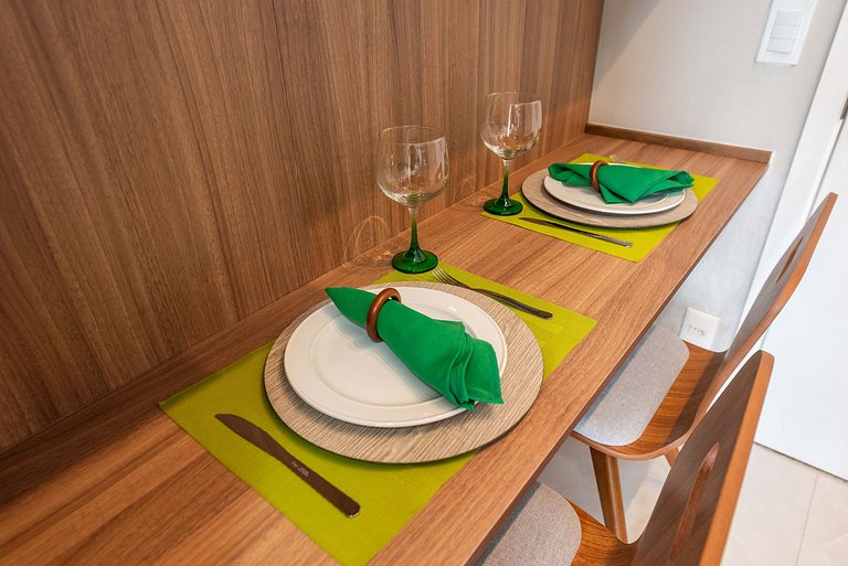 Studio com Piscina na Cobertura em Moema - IP1403