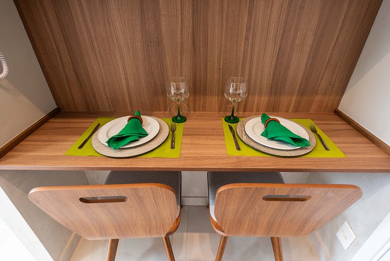 Studio com Piscina na Cobertura em Moema - IP1403