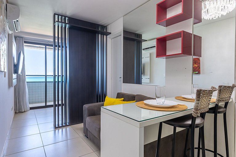 Studio com Rooftop e Piscina em Olinda - JAM907C