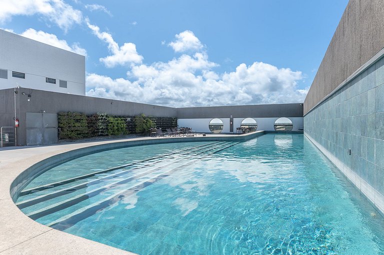 Studio c/ rooftop com piscina em Olinda - JAM907C