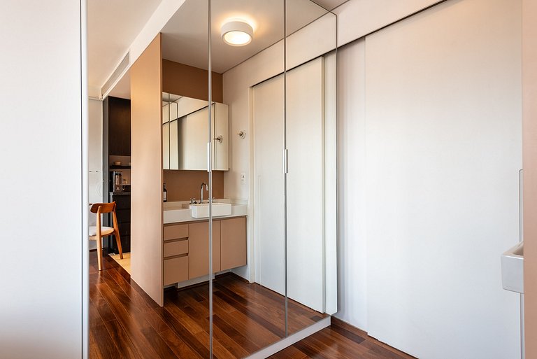 Studio em Pinheiros com Piscina Rooftop - P507
