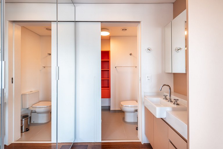 Studio em Pinheiros com Piscina Rooftop - P507