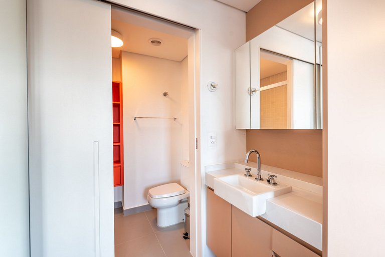 Studio em Pinheiros com Piscina Rooftop - P507