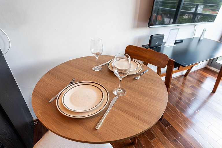 Studio em Pinheiros com Piscina Rooftop - P507