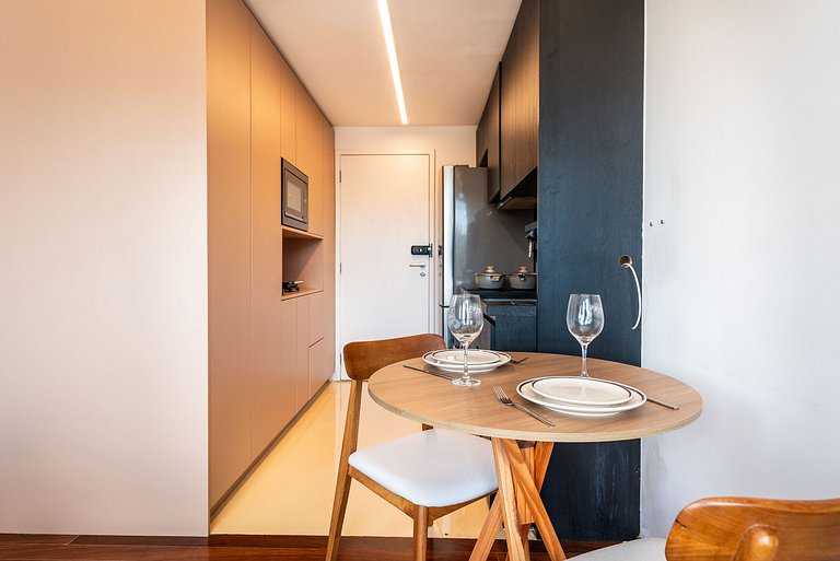 Studio em Pinheiros com Piscina Rooftop - P507