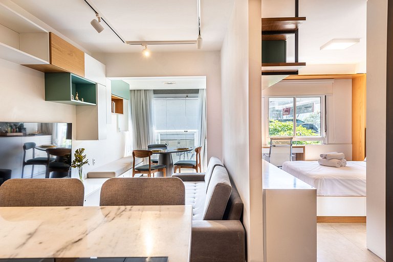 Apt Premium em Pinheiros | Piscina/Coworking - H12