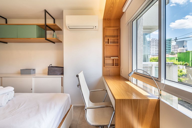 Apt Premium em Pinheiros | Piscina/Coworking - H12