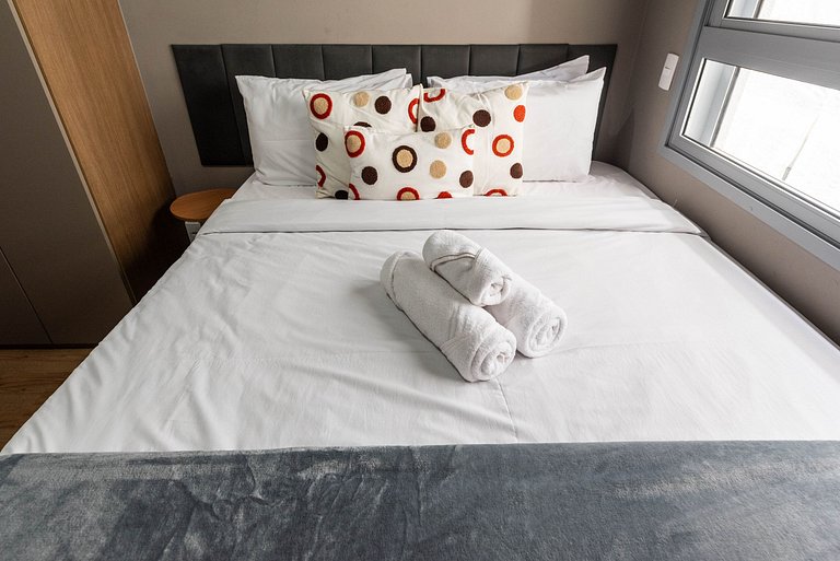 Studio em Indianópolis com academia - NI410