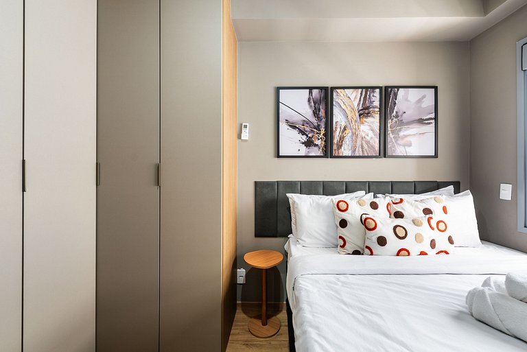 Studio em Indianópolis com academia - NI410