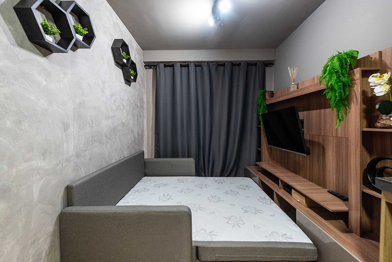 Studio em Indianópolis com academia - NI410