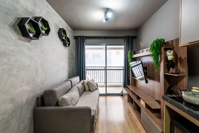 Studio em Indianópolis com academia - NI410