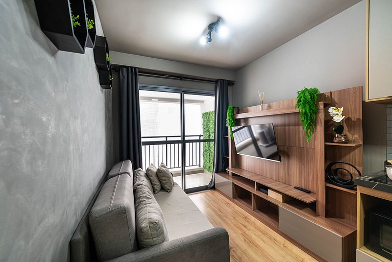 Studio em Indianópolis com academia - NI410