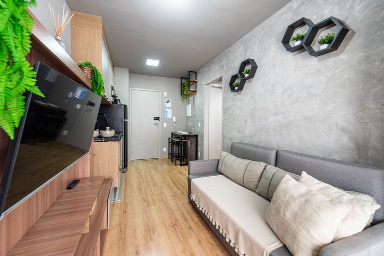 Studio em Indianópolis com academia - NI410