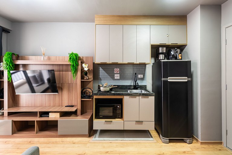 Studio em Indianópolis com academia - NI410