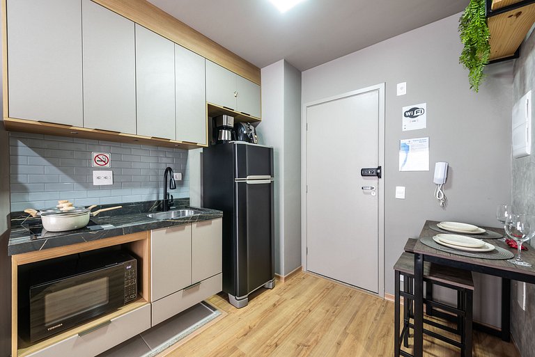 Studio em Indianópolis com academia - NI410