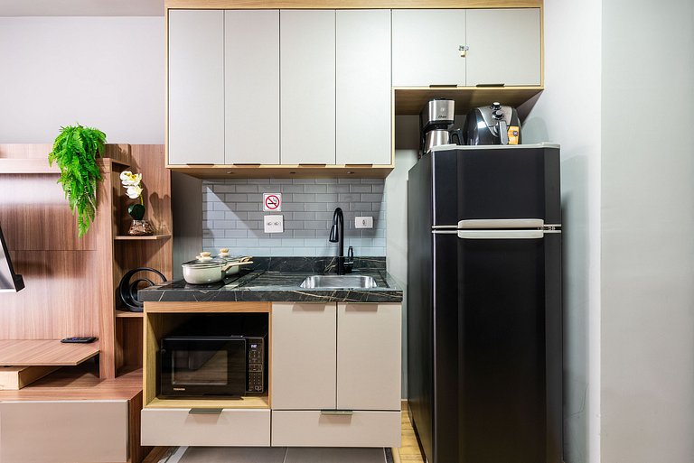 Studio em Indianópolis com academia - NI410