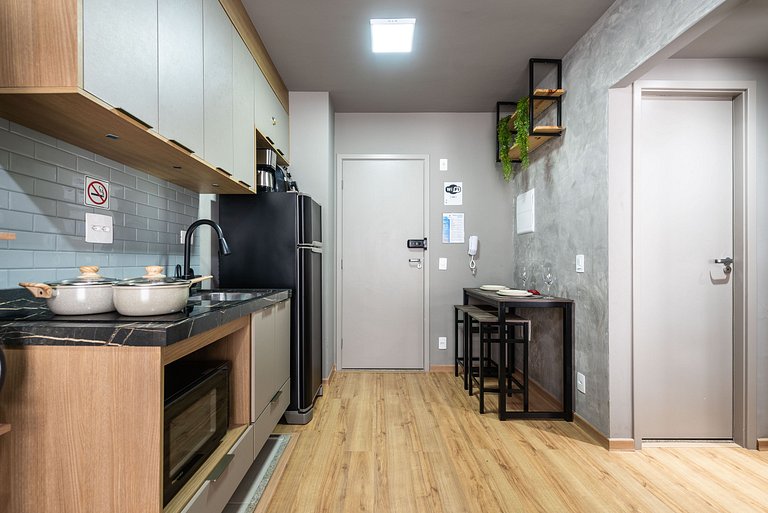 Studio em Indianópolis com academia - NI410