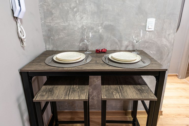 Studio em Indianópolis com academia - NI410