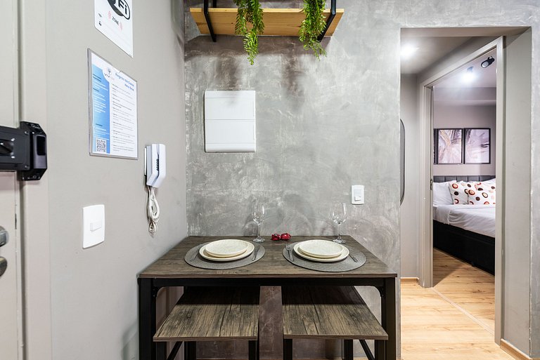 Studio em Indianópolis com academia - NI410