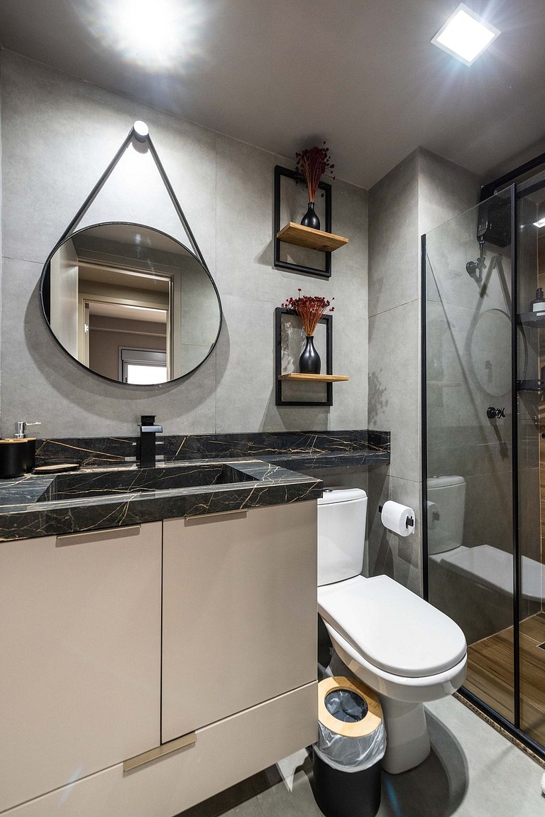 Studio em Indianópolis com academia - NI410