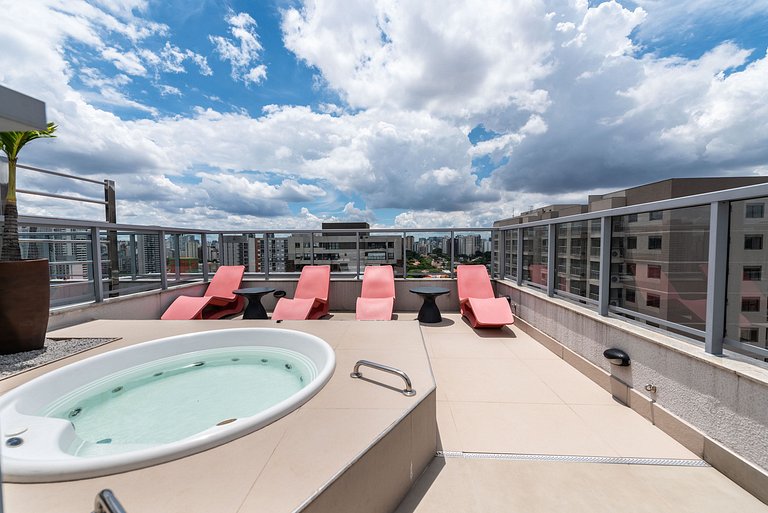 Studio em Indianópolis com academia - NI410