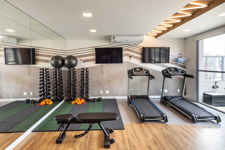 Studio em Indianópolis com academia - NI410