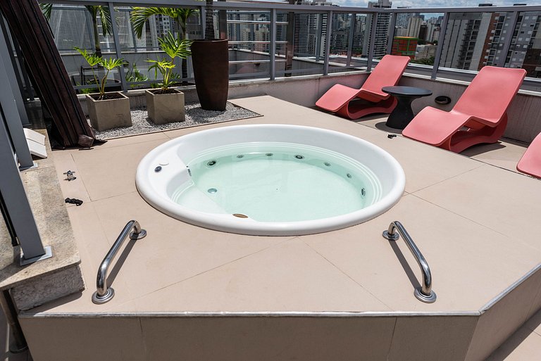 Studio em Indianópolis com academia - NI410