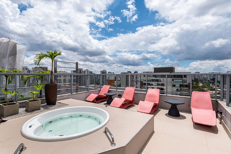 Studio em Indianópolis com academia - NI410