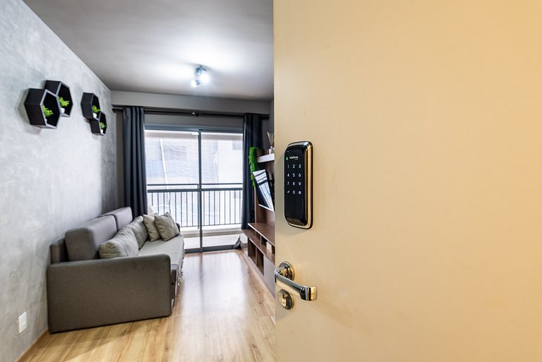 Studio em Indianópolis com academia - NI410