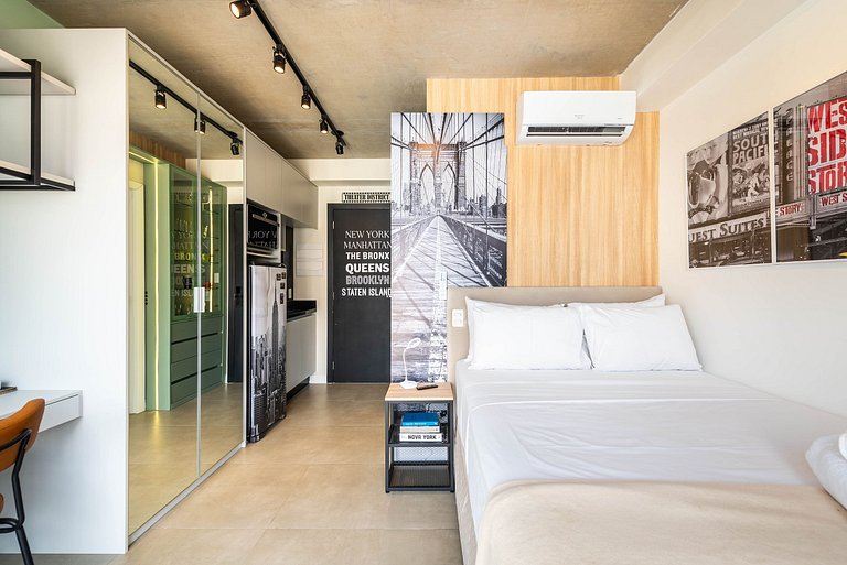 Studio Moderno com Academia e Vista - VN1407